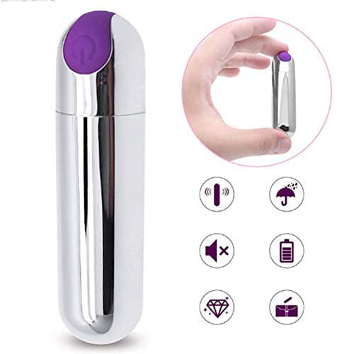 GUAN 10 Frequency Mini Bullet Charging, Vibration, Egg Jumping, Flirting, Wireless Lipstick Massage Bar for Adults
