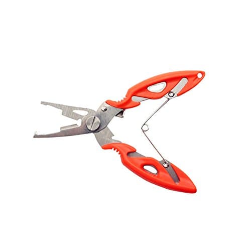 5 Inch Multi-function Stainless Steel fishing Scissors Pliers from XUNMA (Red)