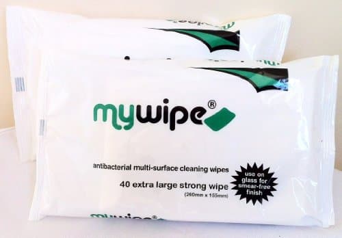 MYWIPE Multi Surface Multi Purpose Large Antibacterial Wet Wipes 40s (Box of 20 packs)