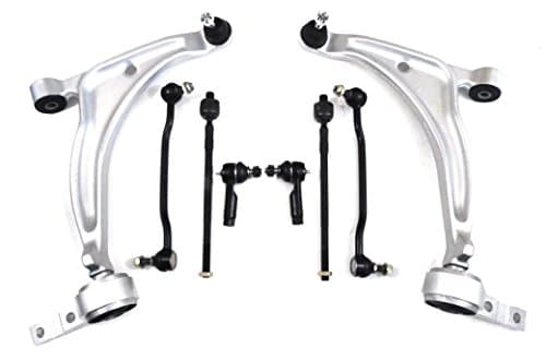 Lower Control Arms With Ball Joints 2 Inner Tie Rod Ends 2 Outer Tie Rod Ends 2 Front Link Kits Passenger and Driver Side