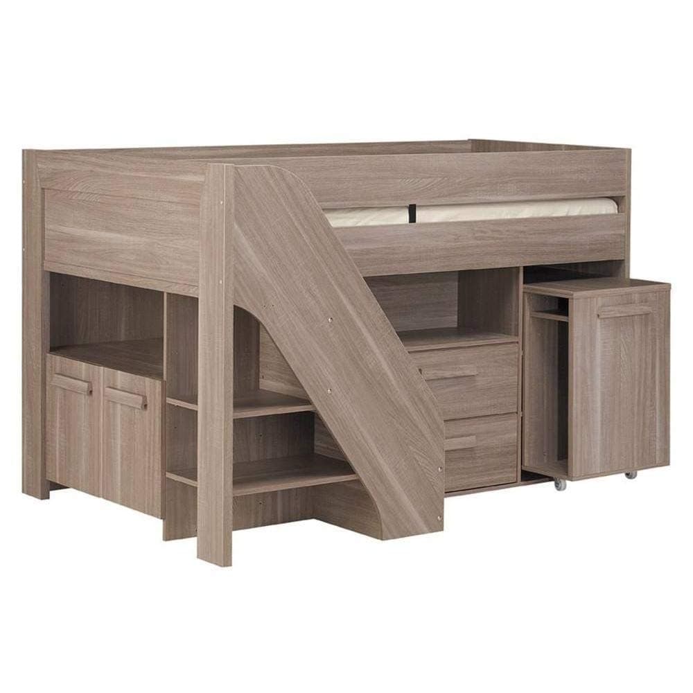 INSIDE Mi High Bed Compact Gimli Size 90 x 200 cm – Oak