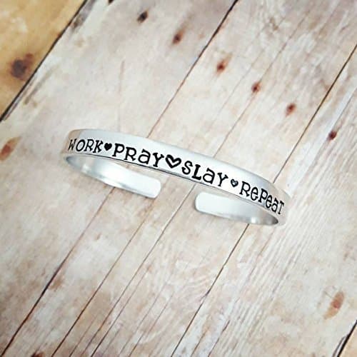 Work, Pray, Slay, Repeat - I Slay Bracelet - Lemonade - Beyonce Inspired - Boss Lady - Inspirational - Girl Boss - Girls Run The World