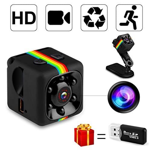 Spy Camera, MrLi Hidden Camera Nanny Cam Micro Camera 1080P/720P Wireless Small HD Super Portable Indoor Night Vision Motion Detection for Home Office and Car Surveillance