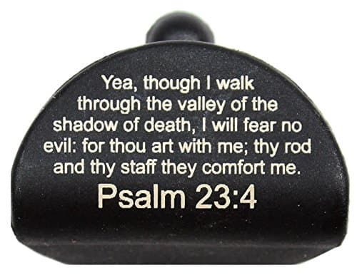 Sure Plug 1 Laser Engraved PSALM 23:4 - Designed for Gen 1-3 Glock 17, 19, 22, 23, 31, 32, 34, and 35.