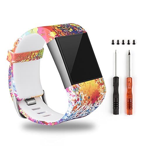 For Fitbit Surge,ToPoPo Replacement Strap Bands for Fitbit Surge Watch Fitness Tracker (Style 5-L Size)