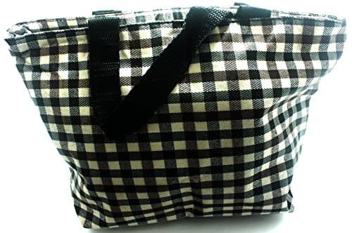 Checkered cosmetic bag purse toiletry bag