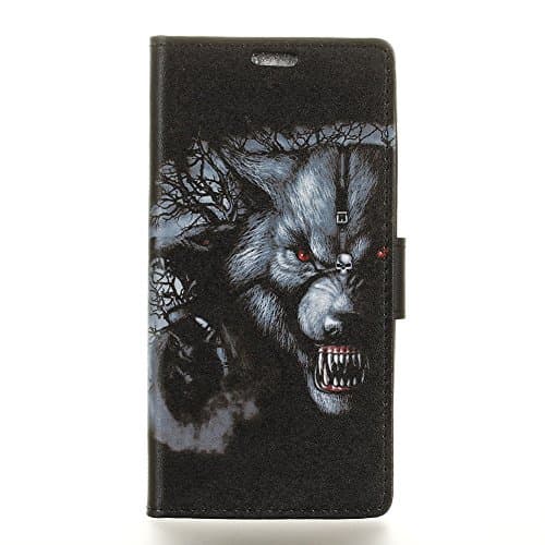 Acer Liquid X2 Case,New Hand Painted Slim Folio / Flip Pu Leather wallet With card slots Stand TPU Bumper Back Phone Cover (Monster)
