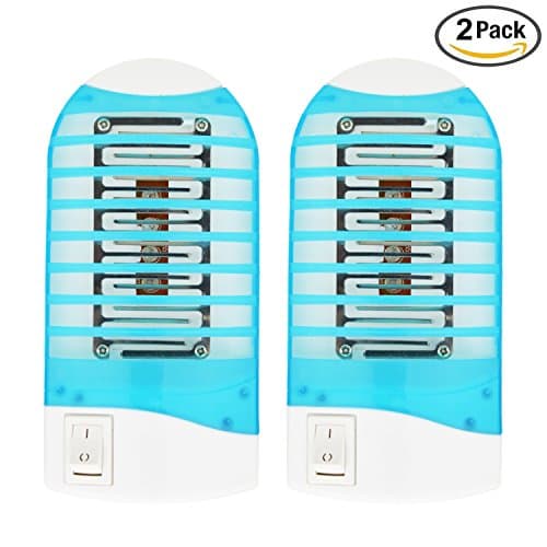 Bug Zapper, ROMUCHE 2Pack Mini mosquito killer lamp, Indoor electronic insect killer, Electronic Insect Trap Harmless for Human & Pets