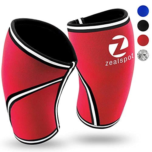 Knee Sleeves(1 Pair)Compression &amp; Support for Weightlifting, WOD, Squats, Gym, Powerlifting &amp; Crossfit-7mm Strong Neoprene Knee Brace-Both Women &amp; Men,Red,Plus Size XXL
