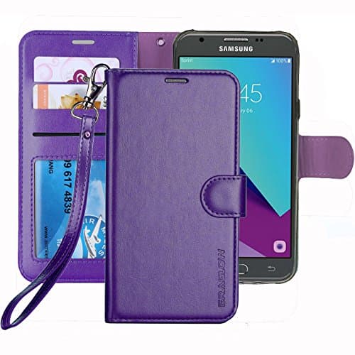 Galaxy J3 Emerge Case / J3 Prime /J3 Mission / J3 Eclipse/Sol 2 / Amp Prime 2 Case, ERAGLOW PU Leather Wallet Flip Protective Cover with Card Slots & Kickstand for Samsung Galaxy J3 2017(Purple)  MAXCURY Case for iPhone 8, iPhone 7 Defender Case, iPhone SE 2020 Case, Flowing Bling Liquid Quicksand Heavy Duty Shockproof Cover for iPhone 6/6s in 4.7 Inch - Pink/Blue  iPhone 7 Plus Case, iPhone 8 Plus Case, [Detachable Wallet Folio][2 in 1][ Zipper Cash Storage ][ Up to 14 Card Slots 1 Photo Window ] PU Leather Purse with Removable Inner Magnetic TPU Case - Purple  FYY Leather Case with Mirror for iPhone 8 Plus/iPhone 7 Plus, Leather Wallet Flip Folio Case with Mirror and Wrist Strap for iPhone 8 Plus/iPhone 7 Plus Black