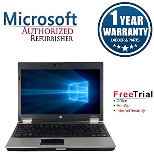 HP EliteBook 8440p 14.1" Laptop Computer(Intel Core i5 520M 2.4G,4G RAM DDR3,500G HDD,DVD-ROM,Windows 10 Professional)(Certified Refurbished)