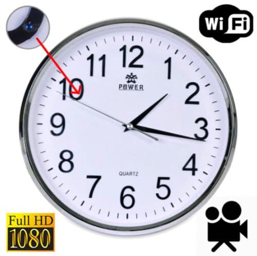 YesGoShop WIFI Hidden Camera DVR Wall Clock Cam Motion Detector IP Spy Covert Camera WIFI 1080P FHD