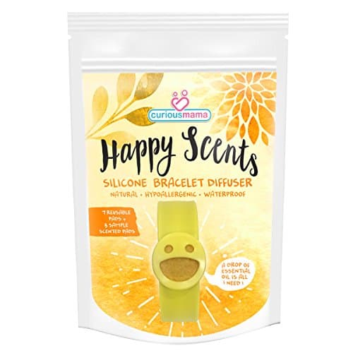 Premium Quality Essential Oils Diffuser Bracelet For Kids By Happy Scents –Aromatherapy & Mosquito Repellent Bracelet – Durable & Thick Felt W/ 3 Different Aromas –Bonus Removal Tool