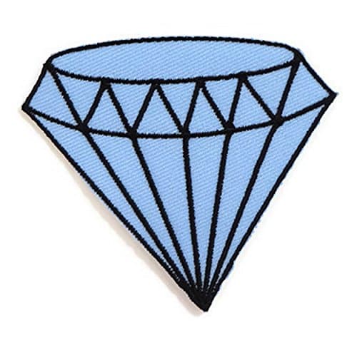 Light Blue Diamond_Cloth Sticker for Laptops, Tablets, Lockers, Notebooks. It is REUSABLE, you can remove and use it with a new surface you like again and again with no adhesive residu by OliveTH