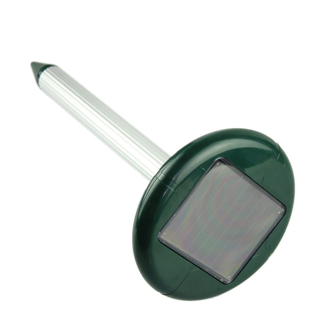 Wenshu 2 pack Solar Powered Pest Repeller Get Rid Of Mice Mole Mouse Snake for Outdoor Lawn Garden Yards