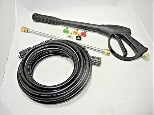 proven part PROVENPART PRESSURE WASHER REPLACEMENT KIT 5 QUICK CONNECT TIPS SPRAY GUN 3600 MAX PSI HOSE 25' WAND LANCE 16" UPGRADE HONDA EXCELL TROYBILT PRESSURE WASHERS