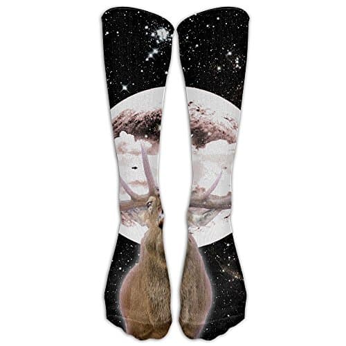 Â¹Galaxy Deer Compression Socks Tube Socks Athletic Socks Performance Socks Knee Socks Crew Socks Basketball Socks Volleyball Socks