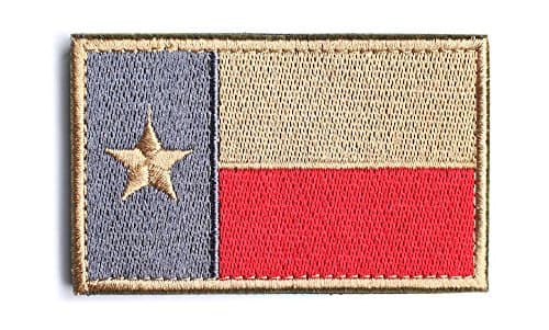Texas State Flag Tactical Morale Patch Appliques, Red
