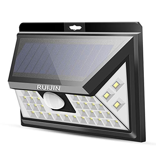 RUIJIN Solar Light Outdoor,Wireless 40 LED Motion Sensor Solar Lights with Wide Lighting Area,Easy Install Waterproof Security Lights for Back Yard,Driveway,Garage,Front Door and More