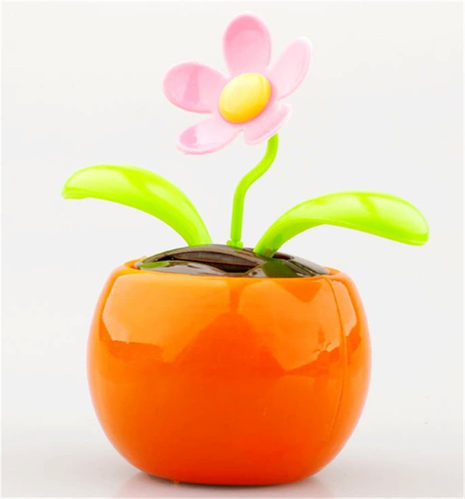 Interesting® Solar Automatic Swing Sunflower Shake Head To Apple Blossoms Interior Decoration Car Furnishing Articles/Kid's Toy