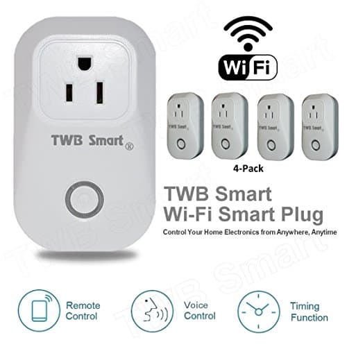 Smart Plug, Outlet Works with Echo Alexa and Google Home, No Hub Required (4-Pack)