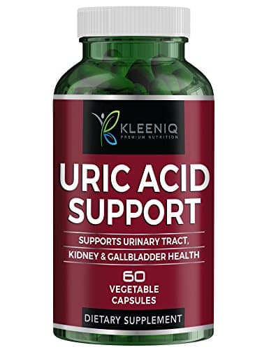 KLEENIQ ® Uric Acid Support – Supports Normal Kidney Function &amp; Uric Acid Levels – with Citric Acid, Celery, Tart Cherry, Green Coffee Bean, Milk Thistle, Pomegranate, Turmeric and More