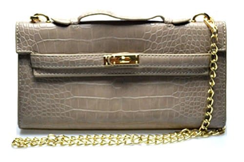 Edith Long Silver Hardware Designer Inspired Wallets Purses Clutches
