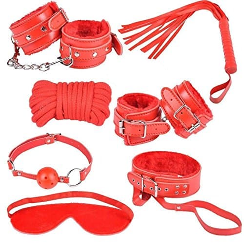 Under the Bed Restraints Straps Exercise Bands for Couples Red