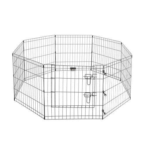 Pet Trex 2205 24 x 24 8 Panel Pen Exercise Playpen for Dogs with High Panel and Gate, 24 x 24 by Pet Trex