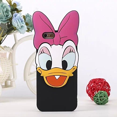 iPhone 6 Case iPhone 6s Back Cover Soft Silicone Material Brand New Lovely Cute Cartoon Design for Teen Girls Kids Women (Daisy Duck for iPhone 6/6s)