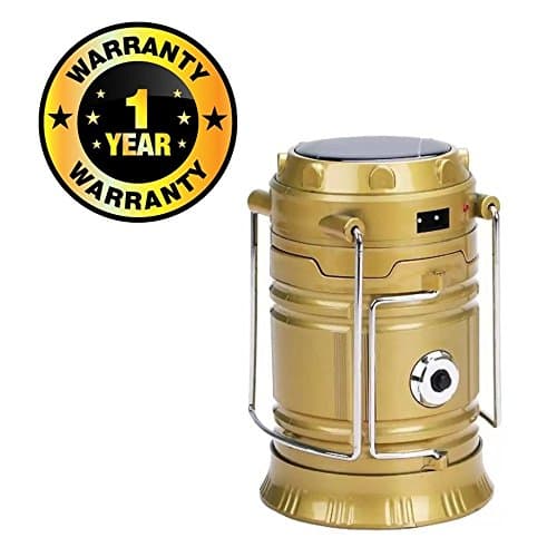 Rhobos Cospex 6+1 Led Solar Emergency Light Lantern + USB Mobile Charging + Torch Point,2 Power Source Solar, Lithium Battery