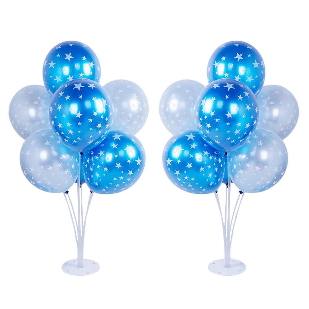 Zagtag 2 Pack DIY Table Balloon Stand Kit, Reusable Clear Balloon Holder for a Birthday Party, Wedding, Baby Shower, Ceremony, Balloons Base Pole for Party Decorations and Festival Decorations