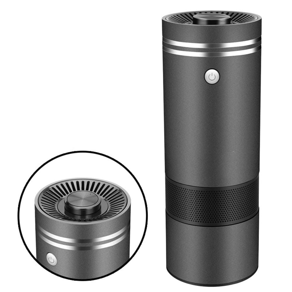 Bluetooth Controlled Car Air Purifier,USB Car Humidifier with Bluetooth Earphone,Quiet Operation, Adjustable Mist Modes for Travel Home Baby,Gold