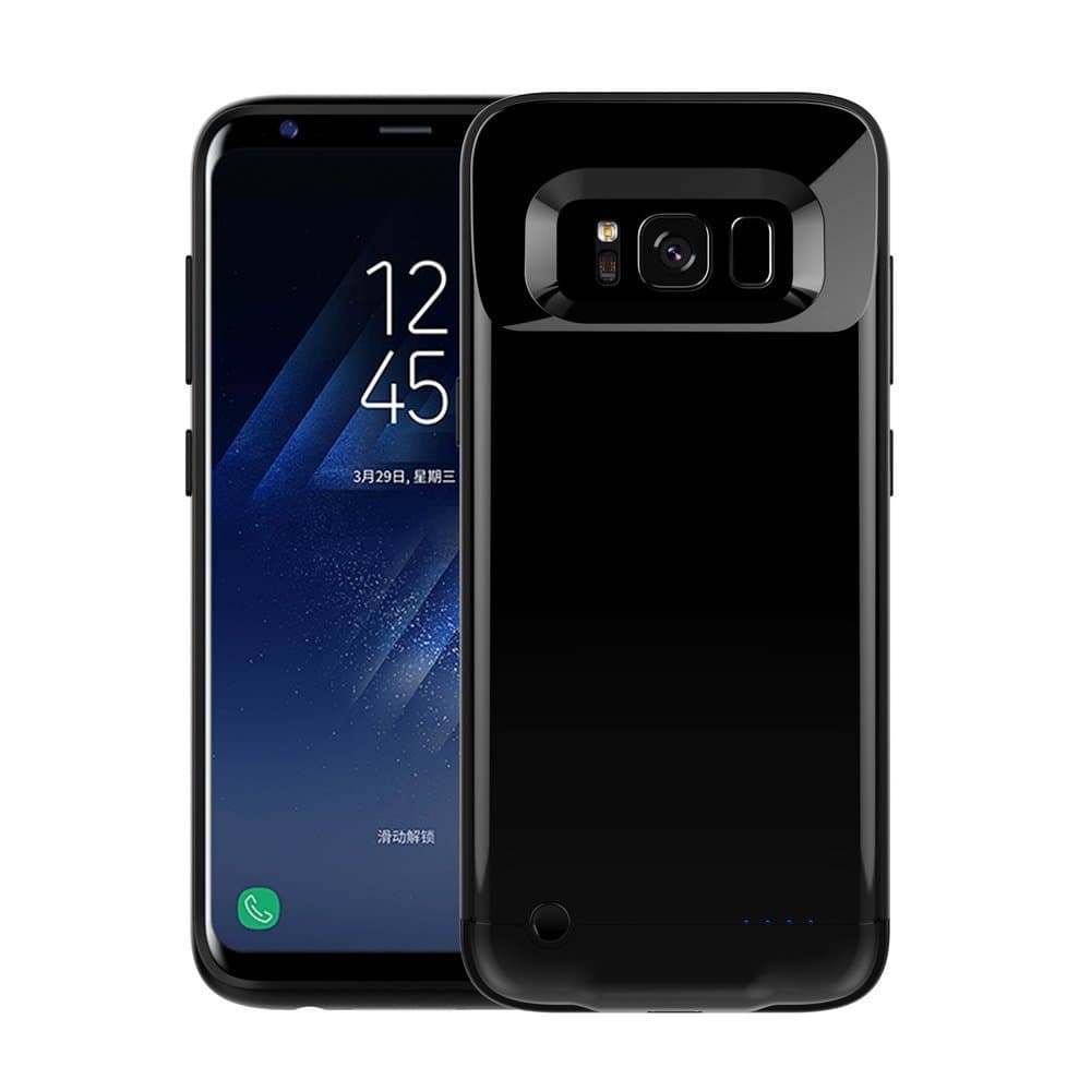 AITOO Galaxy S8 Battery Case - S8 Ultra Thin Battery Case [Black],Charger Case 4200 mAh Extended Backup Battery Rechargeable Charging Case Power Bank Cover for Samsung Galaxy S8