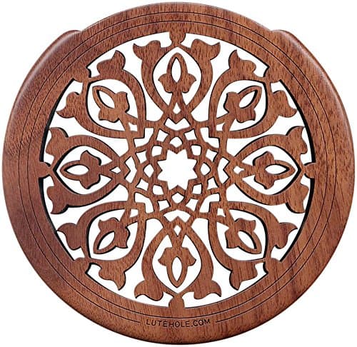 Lute Hole Medium Feedback Reducer - Walnut