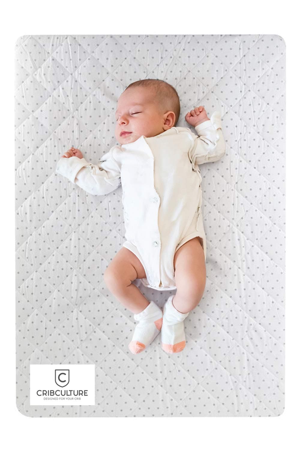 CC Pack N Play Mattress Pad Cover Protector, Fitted and Padded Baby Playard Mattress Pad for Pack and Play, Portable Mini Crib, Play Yard, Hypoallergenic Topper Pads, Washer, Dryer Safe