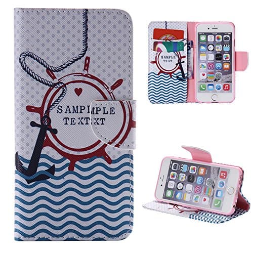 iphone 6 Case,6 Case,iphone 6s Case,leather Flip Credit Card Wallet Phone Case Magnetic Clasp for Apple iPhone 6 iPhone 6S