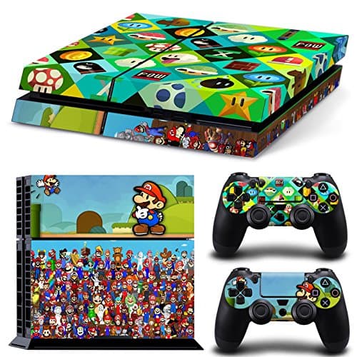 GameCheers PS4 Console and DualShock 4 Controller Skin Set - Mario - PlayStation 4 Vinyl