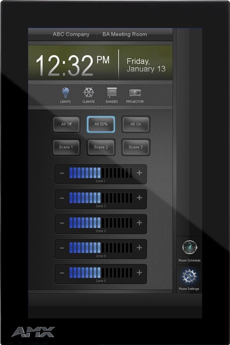 AMX 7" Modero X Series Wall Mount Touch Panel - Portrait FG5968-08