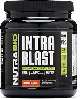 NutraBio - Intra Blast Powder Orange Mango - 723 Grams