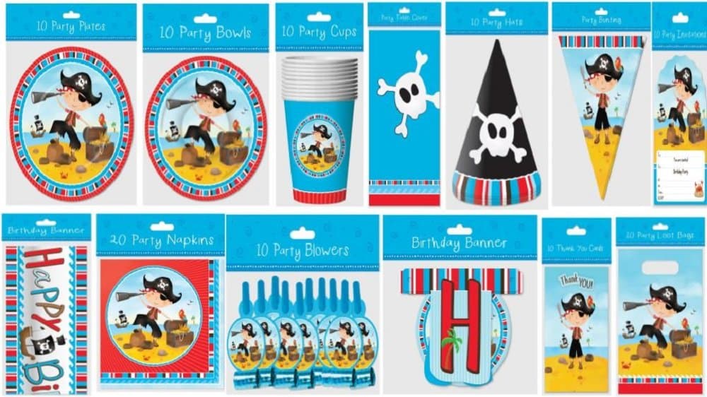104pcs Pirate Theme Party Set