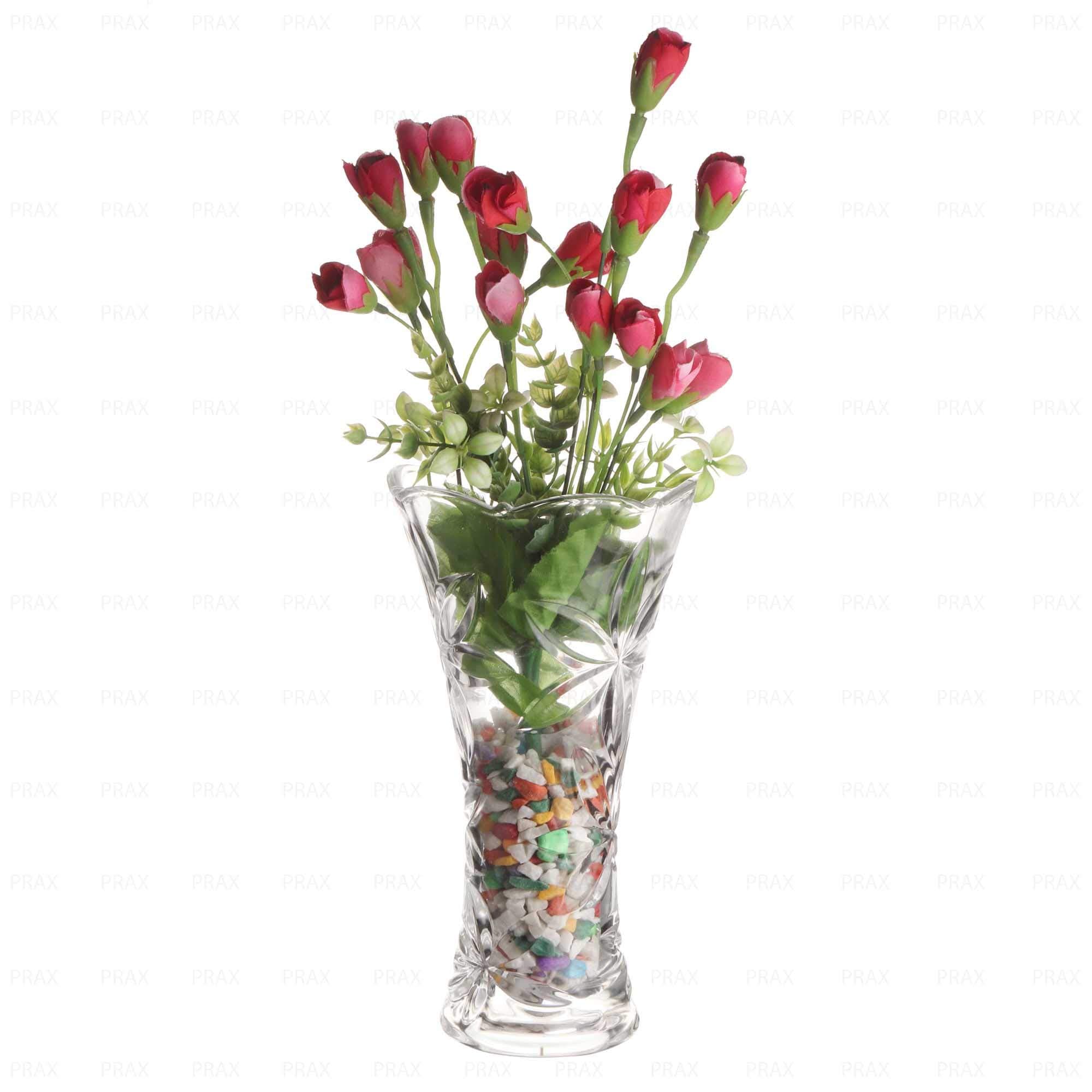 PRAX Decorative Large Crystal Touch Flower Vase