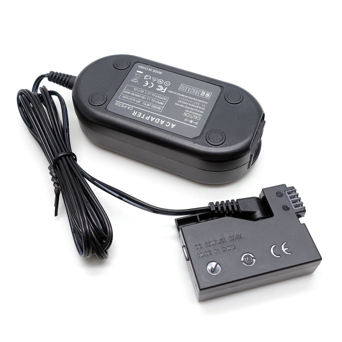 Maosen Professional Replacement AC Power Supply Adapter and DR-E8 Battery Coupler Kit for Canon Digital EOS Rebel T2i/EOS Rebel T3i/Canon EOS 550D/Canon EOS 600D/Canon EOS Kiss X4 ACK-E8