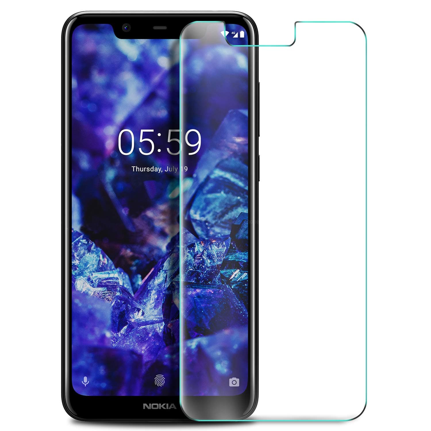 YockTec Nokia 5.1 Plus (2018) / Nokia X5 Screen Protector, Ultra-thin 9H Hardness HD clear& Premium Tempered Glass Screen Protector for Nokia 5.1 Plus (2018) / Nokia X5 Phone(1 pcs)