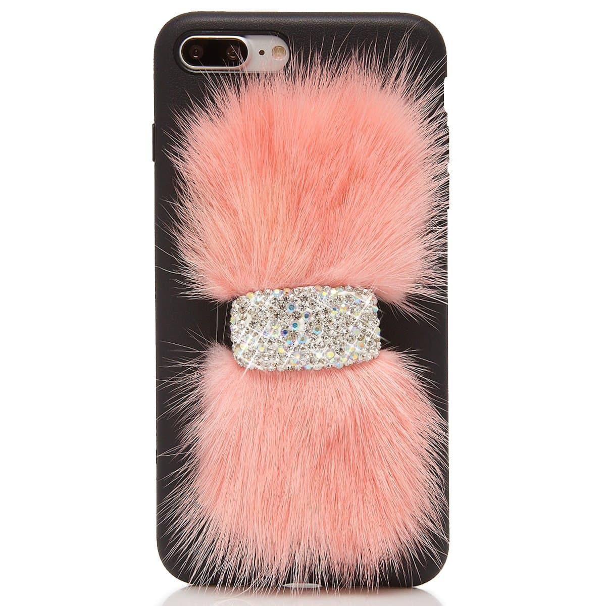 iphone 7 case,TISHAA Bling Bling Crystal Diamond Case for Apple iPhone 7 (2016) (Ribbon Pink)