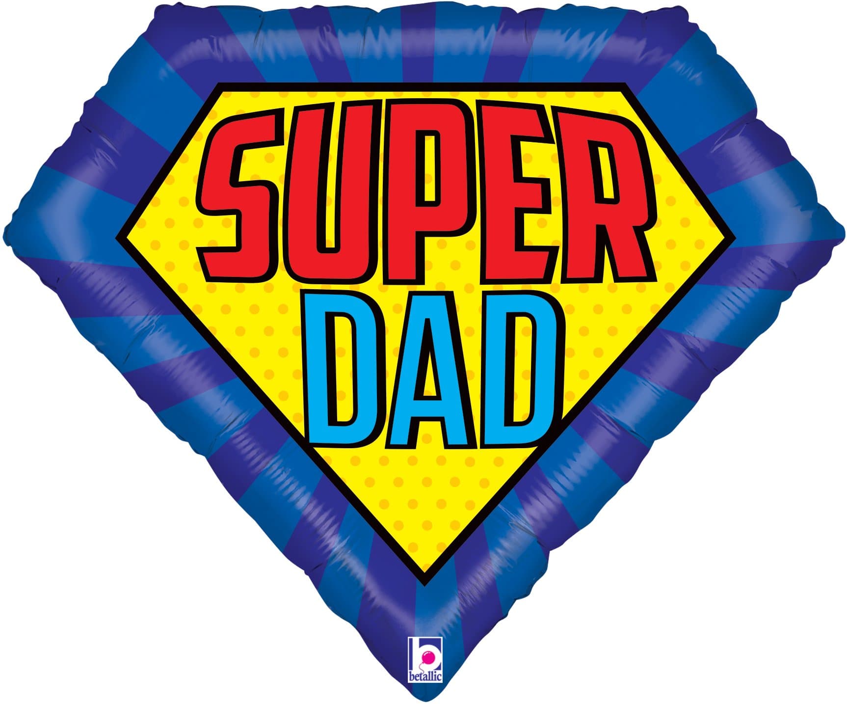 Betallic 30" Super Dad Shape Balloon