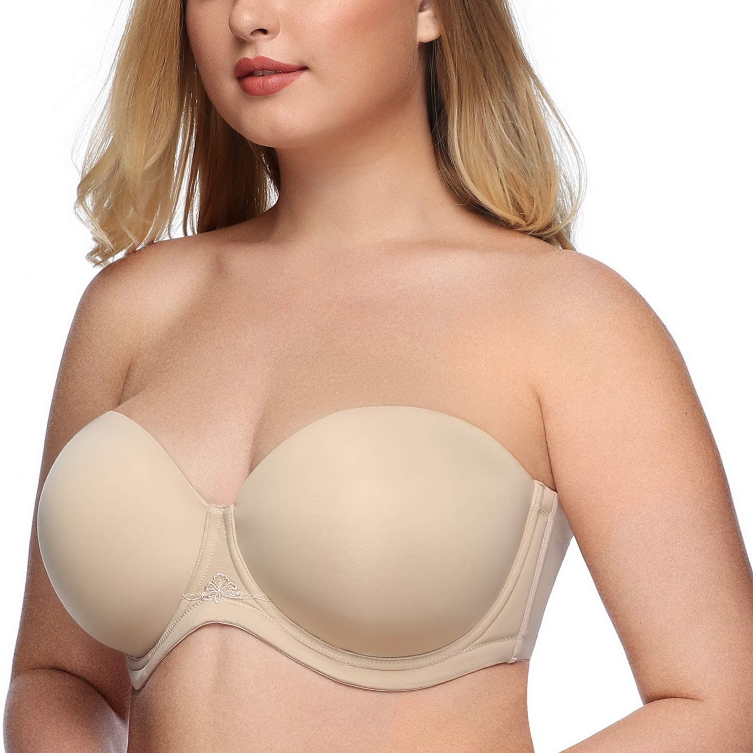 Exclare Women's Multiway Strapless Bra Full Coverage Underwire Contour Convertible Plus Size