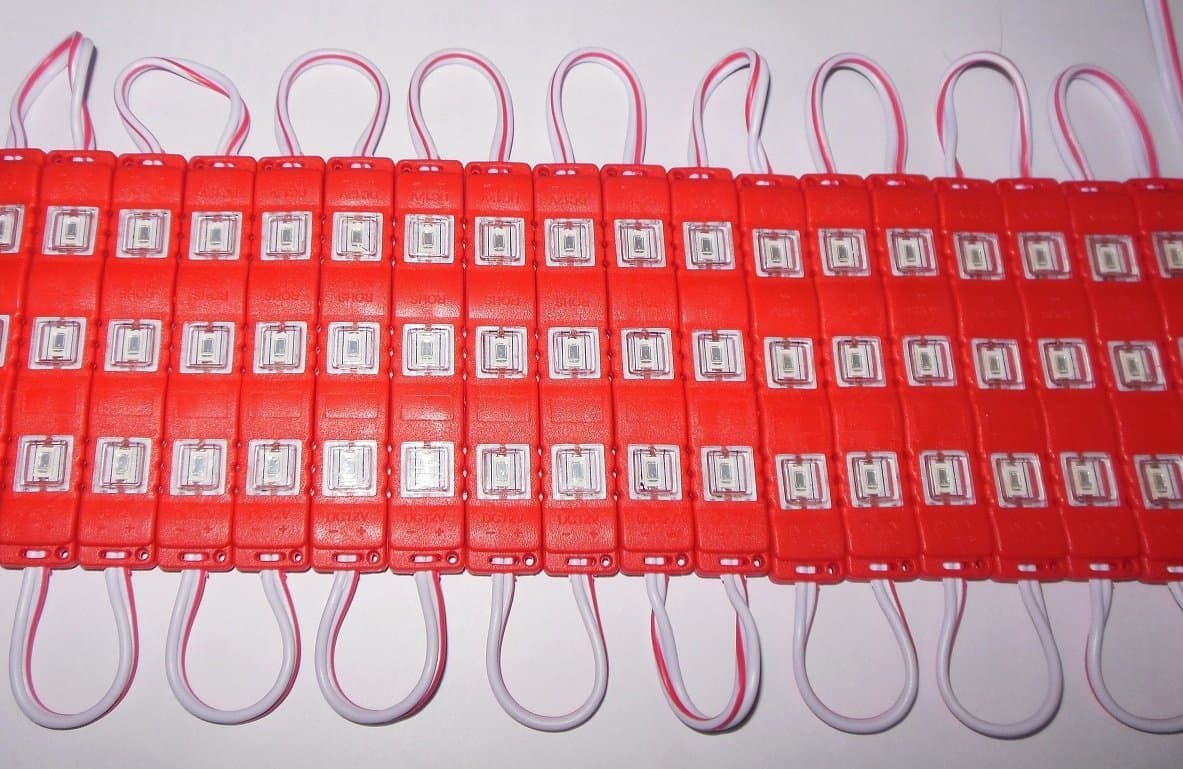 Galaxy 3 Led Strips 12V Waterproof 5630/5730 Led Modules Red - 20 Modules
