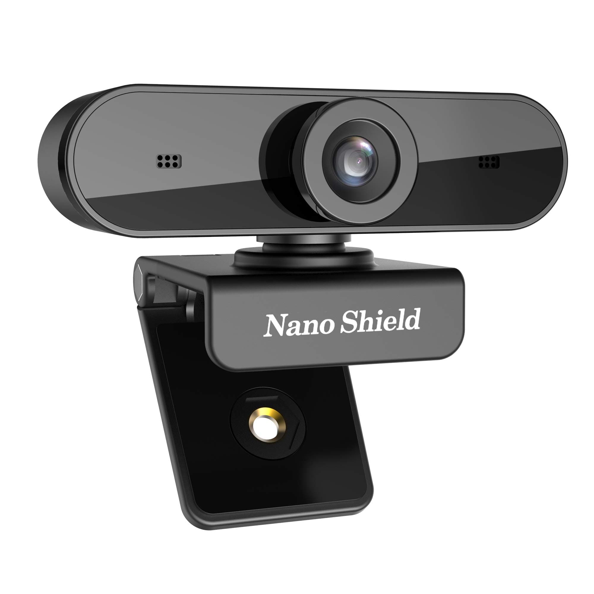 Webcam 1080P, Nano Shield N910 Full HD Compuer Web Camera Wide Angle Crystal Clear Video with Noise Cancelling Mic, Skype Webcam for PC, Mac, Laptop, Notebook, Compatible with Windows 10, 8, 7, XP