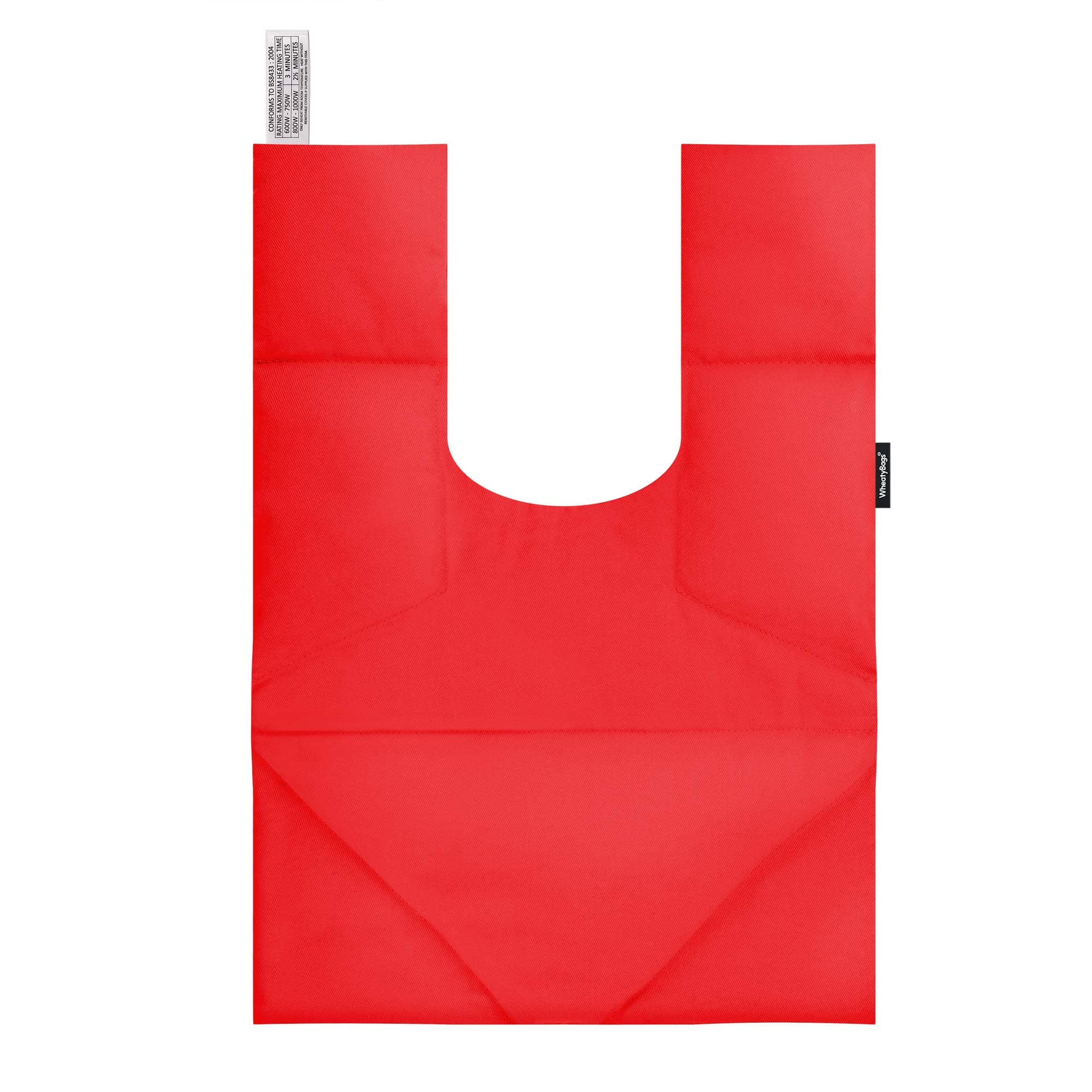 Wheat Bag Microwave Upper Shoulder and Back Heat Pack (or use as a Cold Pack) by WheatyBags® (Cotton Fabric - Red with Lavender)
